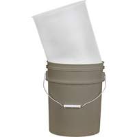 KLETON DC815 Doublure pour seau en plastique, 11-1/4" dia. x 14" h, 5 gal. US (4,16 gal. imp.) capacit&eacute;