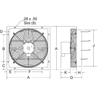 Ventilateurs d'évacuation à volets  EA372 | TENAQUIP