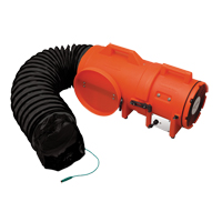 Allegro Industries 9538-25 8" Plastic COM-PAX-IAL Blowers, 1/3 HP, 900 CFM, Explosion Proof