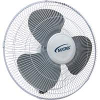 Produits Industriels Matrix EA526 Ventilateur mural oscillant, Commercial, 3 vitesses, Diam&egrave;tre de 16"
