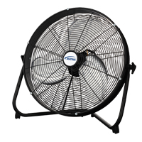 High Velocity Floor Fan, 3 Speeds, 20" Diameter EA661 | TENAQUIP