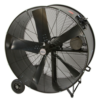 Heavy-Duty Fixed Belt Drive Drum Fan, 2 Speed, 42" Diameter EA662 | TENAQUIP