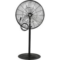 Outdoor Misting and Oscillating Pedestal Fan, Heavy-Duty, 3 Speed, 30" Diameter EA829 | TENAQUIP