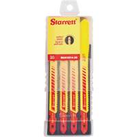 Starrett BU41014-20 Lames pour scie sauteuse Unified Shank, Bim&eacute;tal, 4" lo, 10-14 dents par pouce