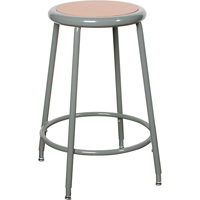 Tabouret de série 500, Stationnaire, Ajustable, , Acier/Masonite Siège, Gris  FC653 | TENAQUIP