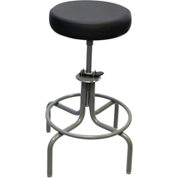 Mur-Van C624M 600 Series Stool, Stationary, Adjustable, 20" - 26", Vinyl Seat, Black