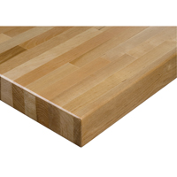 KLETON FI739 Laminated Hardwood Workbench Top, 96" W x 36" D, Square Edge, 1-3/4" Thick