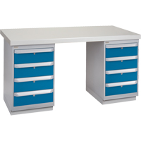 KLETON FG222 &eacute;tabli pr&eacute;conçu, 60" la x 30" p x 34" h, Capacit&eacute; 2500 lb