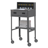 Durham Manufacturing MSD-2023-95 Pupitre d'atelier, 23" la x 20" p x 47-3/4" h, Gris