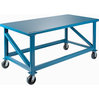 Extra Heavy-Duty Workbenches - All-Welded Benches, Steel Surface FH466 | TENAQUIP