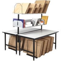 Back-to-Back Modular Packing Stations, 83" W x 33" D x 60" H, Laminate FI713 | TENAQUIP