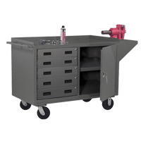 Mobile Bench Cabinet, Steel Surface  FI861 | TENAQUIP