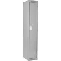 Clean Line™ Lockers, 12" x 18" x 72", Steel, Grey, Rivet (Assembled) FJ151 | TENAQUIP