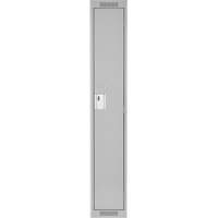 Clean Line™ Lockers, 12" x 18" x 72", Steel, Grey, Rivet (Assembled) FJ151 | TENAQUIP