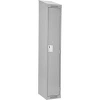 Clean Line™ Lockers, 12" x 18" x 78", Steel, Grey, Rivet (Assembled) FJ176 | TENAQUIP