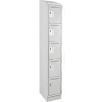 Anthony Steel Mfg. CL-L-4-18X18X72-ST_A124 Clean-Line Lockerette, 6 -tier, Bank of 4, 18" x 72" x 18", Steel