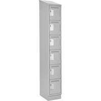 Anthony Steel Mfg. CLL-1-18X18X72RBST_A124 Clean-Line Lockerette, 6 -tier, 18" x 72" x 18", Steel