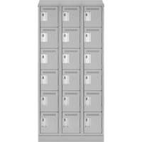 Anthony Steel Mfg. CL-L-3-121572RBST_A124 Clean-Line Lockerette, 6 -tier, Bank of 3, 15" x 72" x 12", Steel