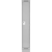 Anthony Steel Mfg. CL-S-1-12X18X72-RB_A124 Clean Line Lockers, 12" x 18" x 76", Steel, Grey, Rivet (Assembled)