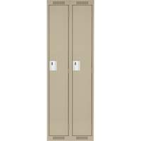 Anthony Steel Mfg. CL-S-2-12X18X72_A123 Casiers Clean Line, Bloc de 2, 24" x 18" x 72", Acier, Beige, Rivet (assembl&eacute;)