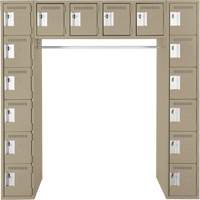Anthony Steel Mfg. CL-ARC-12X18X72-16_A123 Assembled Archettes Clean Line Economy Lockers, 16 -tier, 18" x 72" x 12", Steel
