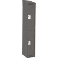 Anthony Steel Mfg. CL-D-1-12X18X72-ST_A127 Casiers Clean Line, 2 niveaux, 12" x 18" x 78", Acier, Charbon, Rivet (assembl&eacute;)