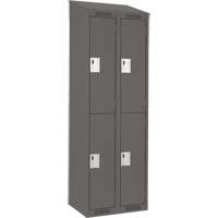 Anthony Steel Mfg. CLD-2-12X18X72-ST_A127 Casiers Clean Line, 2 niveaux, Bloc de 2, 24" x 18" x 78", Acier, Charbon, Rivet (assembl&eacute;)