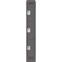 Anthony Steel Mfg. CL-L-3-15X18X72-RB_A124 Petit casier Clean-Line, 6 niveaux, Bloc de 3, 18" x 72" x 15", Acier