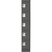 Anthony Steel Mfg. CL-5T-1-121272-RB_A127 Casiers &agrave; effets personnels et assembl&eacute;s Clean Line, 5 niveaux, 12" x 76" x 12", Acier