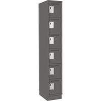 Anthony Steel Mfg. CL-L-1-18X18X72-RB_A127 Clean-Line Lockerette, 6 -tier, 18" x 72" x 18", Steel