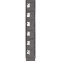 Anthony Steel Mfg. CL-L-1-18X18X72-RB_A127 Clean-Line Lockerette, 6 -tier, 18" x 72" x 18", Steel