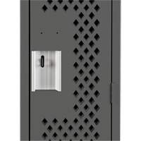 Anthony Steel Mfg. CL-S-4-121872-PERF_A127 Casiers Clean Line, Bloc de 4, 48" x 18" x 72", Acier, Charbon, Rivet (assembl&eacute;), Perfor&eacute;