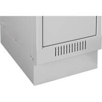 Anthony Steel Mfg. CL-RBASE-48X18X4_A124 Clean Line Economy Lockers Recessed Base, 4 Banks, 4" H x 48" W x 18" D, Grey, Steel