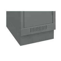 Anthony Steel Mfg. CL-RBASE-24X18X4_A127 Clean Line Economy Lockers Recessed Base, 2 Banks, 4" H x 24" W x 18" D, Steel