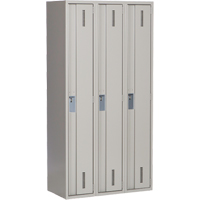 Perfix Inc. 1-121872-3-9363 Casiers robustes Concorde, Bloc de 3, 36" x 18" x 72", Acier, Gris, Soud&eacute; (assembl&eacute;)
