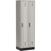 Perfix Inc. 1-121872-2-003-9363 Casiers robustes Concorde, Bloc de 2, 24" x 18" x 76", Acier, Gris, Soud&eacute; (assembl&eacute;)