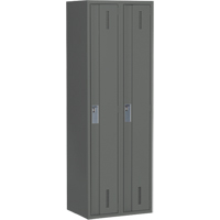 Perfix Inc. 1-121872-2-9364 Casiers robustes Concorde, Bloc de 2, 24" x 18" x 72", Acier, Charbon, Soud&eacute; (assembl&eacute;)