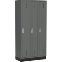 Perfix Inc. 1-121872-3-003-9364 Casiers robustes Concorde, Bloc de 3, 36" x 18" x 76", Acier, Charbon, Soud&eacute; (assembl&eacute;)