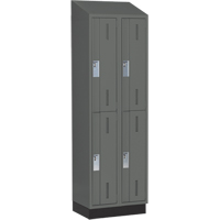 Perfix Inc. 2-121872-2-003-007-9364 Casiers robustes Concorde, 2 niveaux, Bloc de 2, 24" x 18" x 82", Acier, Charbon, Soud&eacute; (assembl&eacute;)