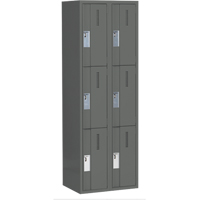 Perfix Inc. 3-121872-2-9364 Casiers robustes Concorde, 3 niveaux, Bloc de 2, 24" x 18" x 72", Acier, Charbon, Soud&eacute; (assembl&eacute;)