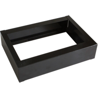 Perfix Inc. 003-BASE1217-1-9367 All-Welded Concorde - Heavy-Duty Lockers Recessed Base, 1 Banks, 4" H x 12" W x 17" D, Black, Steel