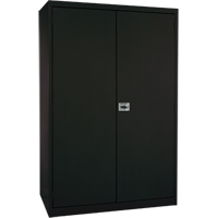 Deep Hi-Boy Storage Cabinet, Steel, 4 Shelves, 72" H x 36" W x 24" D, Black  FJ882 | TENAQUIP