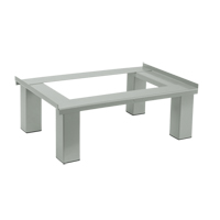 Free Standing Base, 1 Banks, 6" H x 12" W x 18" D, Grey, Steel FJ931 | TENAQUIP