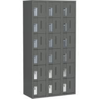 Perfix Inc. 6-121872-3-9364 Casiers robustes Concorde, 6 niveaux, Bloc de 3, 36" x 18" x 72", Acier, Charbon, Soud&eacute; (assembl&eacute;)