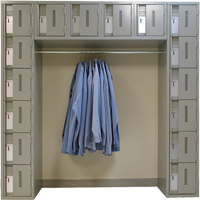 Perfix Inc. 16-121872-A-9363 Archettes Concorde Heavy Duty Lockers, 16 -tier, Bank of 3, 18" x 72" x 72", Steel