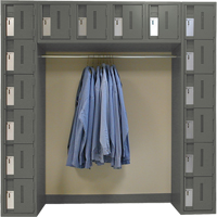 Perfix Inc. 16-121872-A-9364 Archettes Concorde Heavy Duty Lockers, 16 -tier, Bank of 3, 18" x 72" x 72", Steel