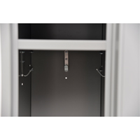 Lockers, Bank of 2, 24" x 18" x 72", Steel, Grey, Knocked Down FL363 | TENAQUIP