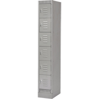 KLETON FL400 Casiers, 6 niveaux, 12" x 18" x 76", Acier, Gris, D&eacute;mont&eacute;