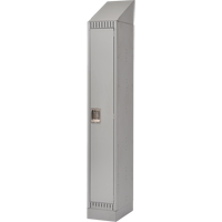 KLETON FN487 Assembled Lockers, 12" x 18" x 72", Steel, Grey, Rivet (Assembled)