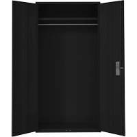 Perfix Inc. 94 R 24-18-9367 Wardrobe Storage Cabinet, Steel, 36" W x 18" D x 72" H, Black